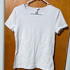 H&M White Short Sleeve Tee